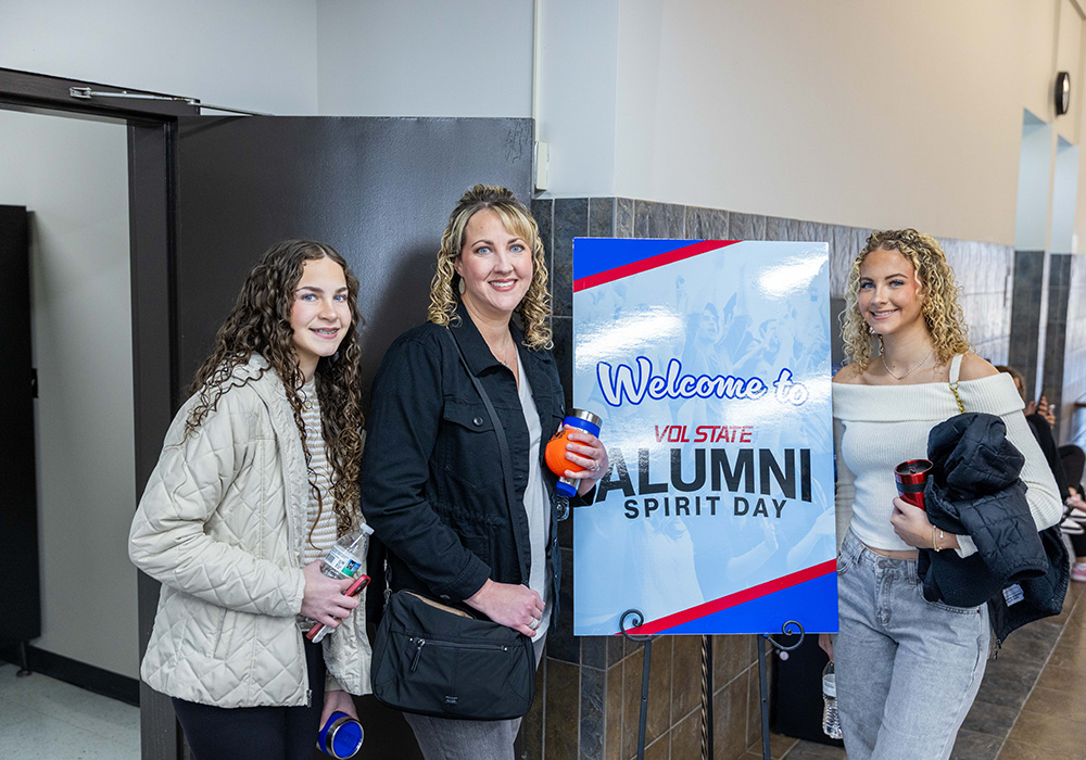 Alumni attending Spirit Night on February 7