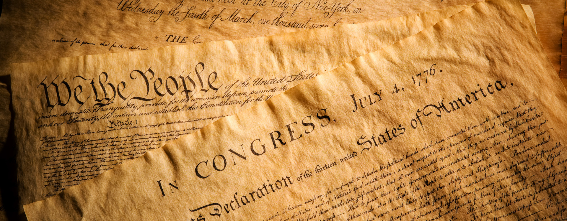 photo of the declaration of independence