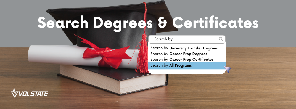 Search our Degrees & Certificates