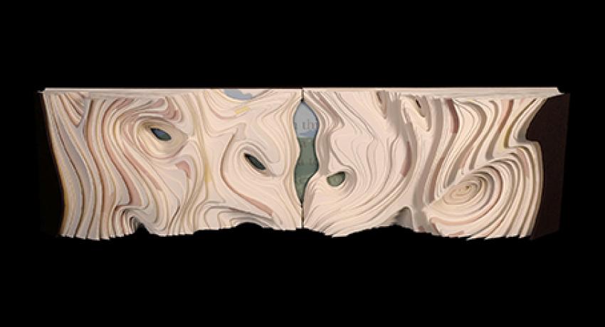 A sculptural work by Louisville artist Rachel Mauser