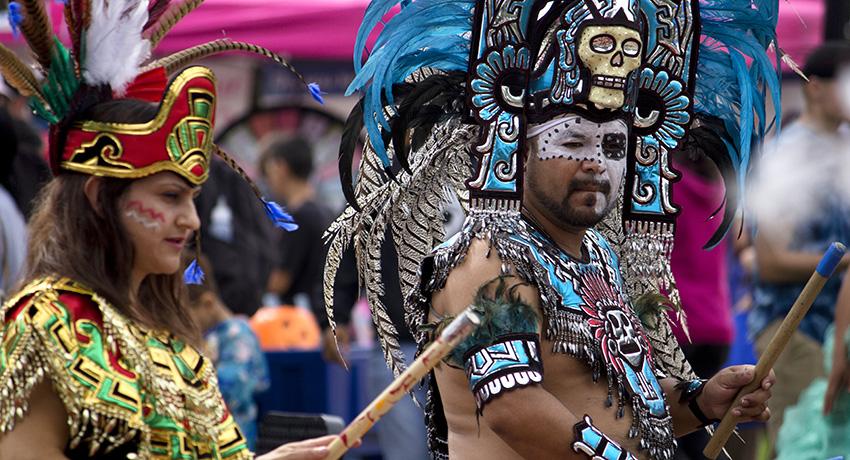 Aztec dance group Quetzalli Yolotl at Vol State