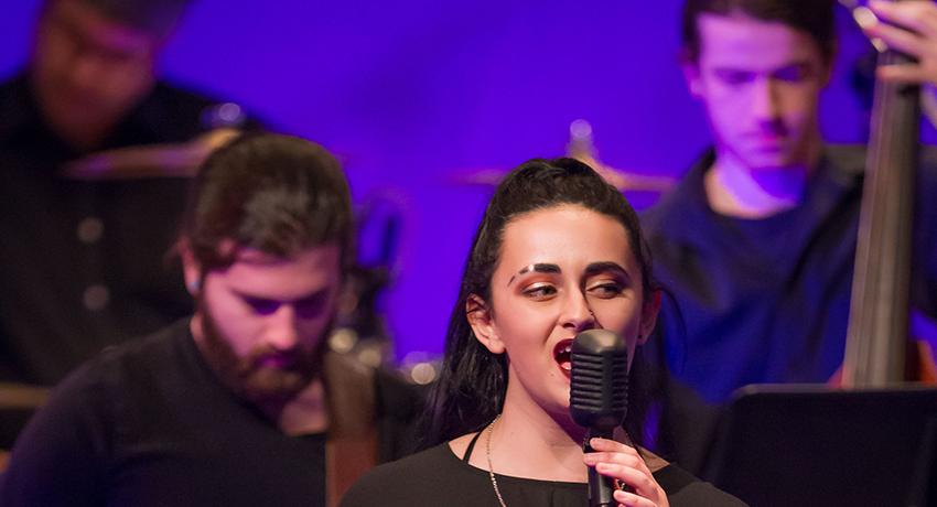 The Vol State Jazz Ensemble performs in 2018 concert.
