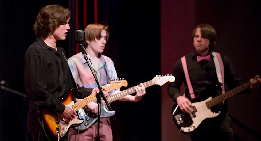 The Vol State Commercial Rock Ensemble performs in 2018.