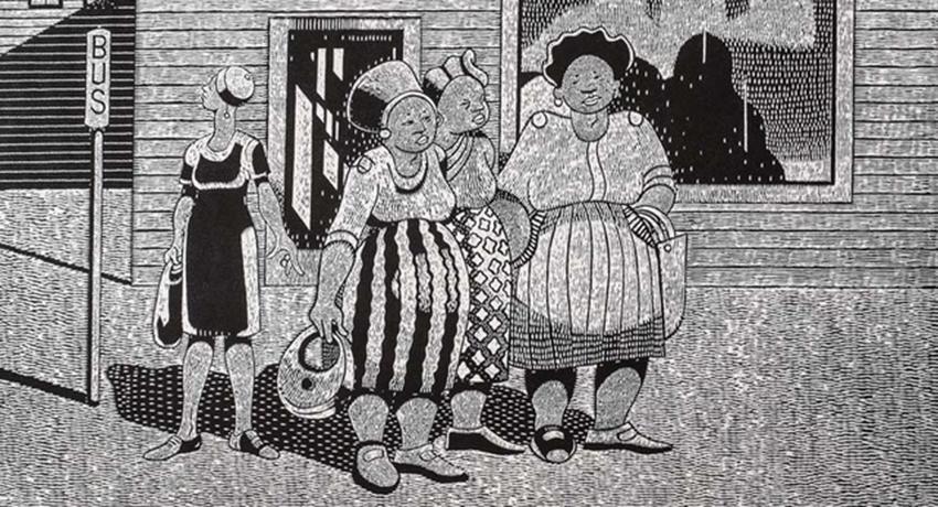 A print by Nashville artist Ted Jones.