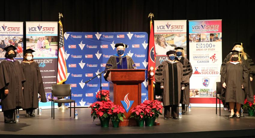 Vol State Fall 2020 graduation ceremony.