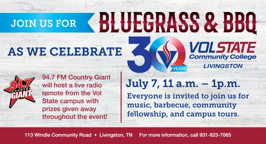 Promo banner for the Bluegrass BBQ event