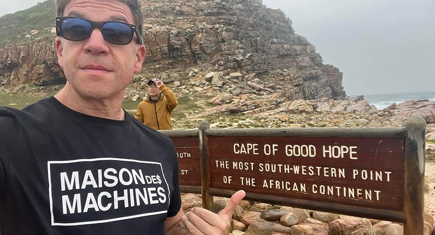 Professor Ben Graves at the Cape of Good Hope, South Africa