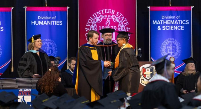 Dr. Russ Deaton at today's ceremony. 