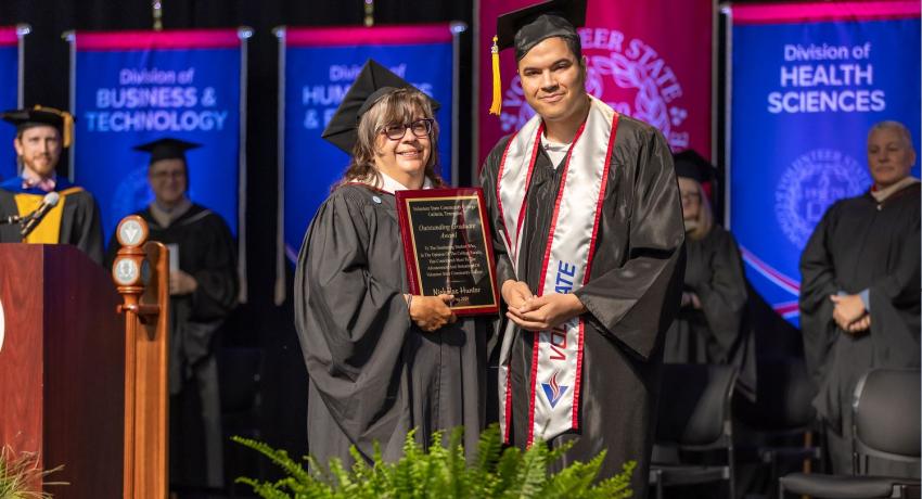 The Outstanding Graduate Award was given to Mr. Nicholas Hunter. 