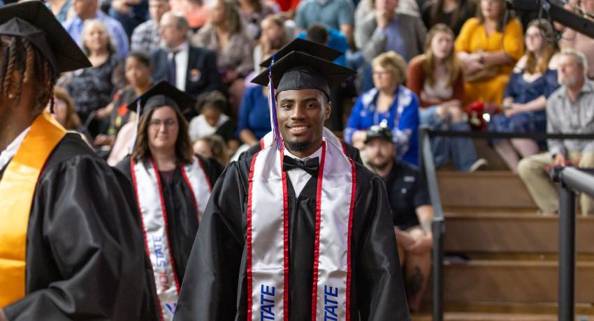 Graduates enjoying the ceremony and their time to shine!