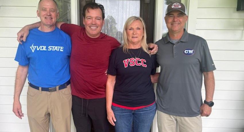 Clay Walker and Vol State staff