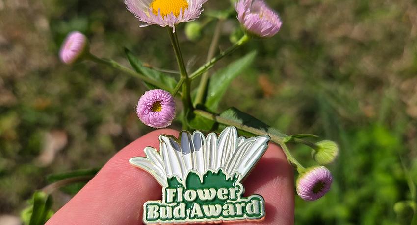 a close up photo f the Flower Bud pin