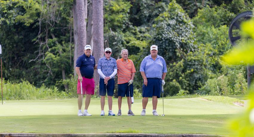 First Flight Winner: (Pictured from left to right) Kenny Perry, Marty Bullington, Henry Holleman, Footsie Grantham