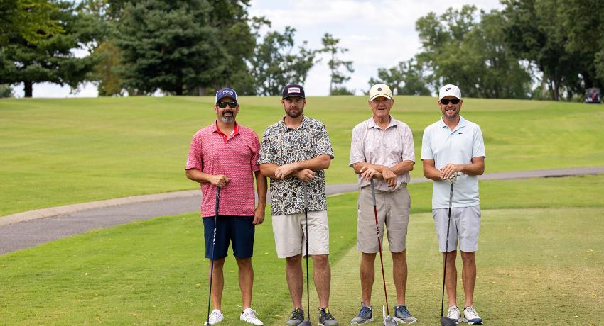Second Flight Winner: (Pictured from left to right) Kyle Mullins, Cam Mullins, Bo Cook, Alex Mullins