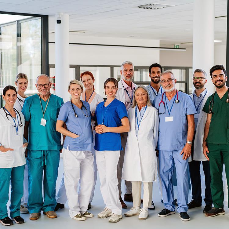 medical team at a hospital